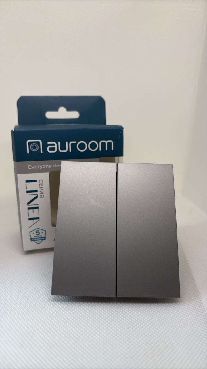 Перекрестный, 2-клавишный, Серый