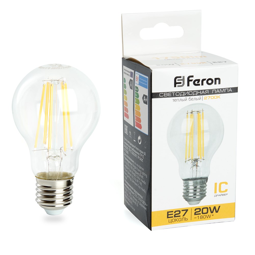 Лампа светодиодная LB-620 E27 20W 175-265V 2700K 38245